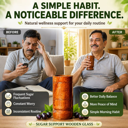 Wooden Water Glass (100% Ayurvedic)